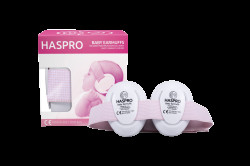 HASPRO BABY Sluchátka na uši růžová