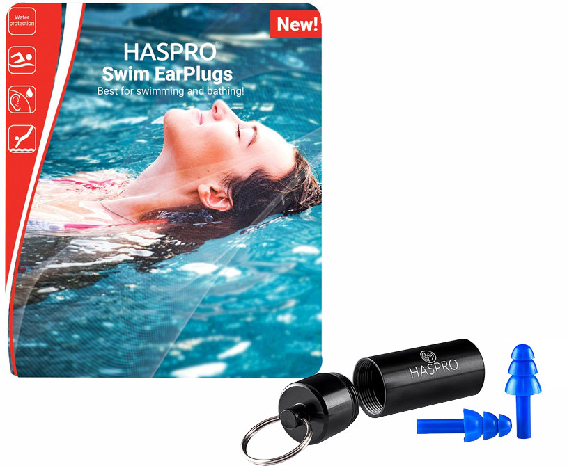 HASPRO Swim špunty do uší k plavání 1 pár 2 ks