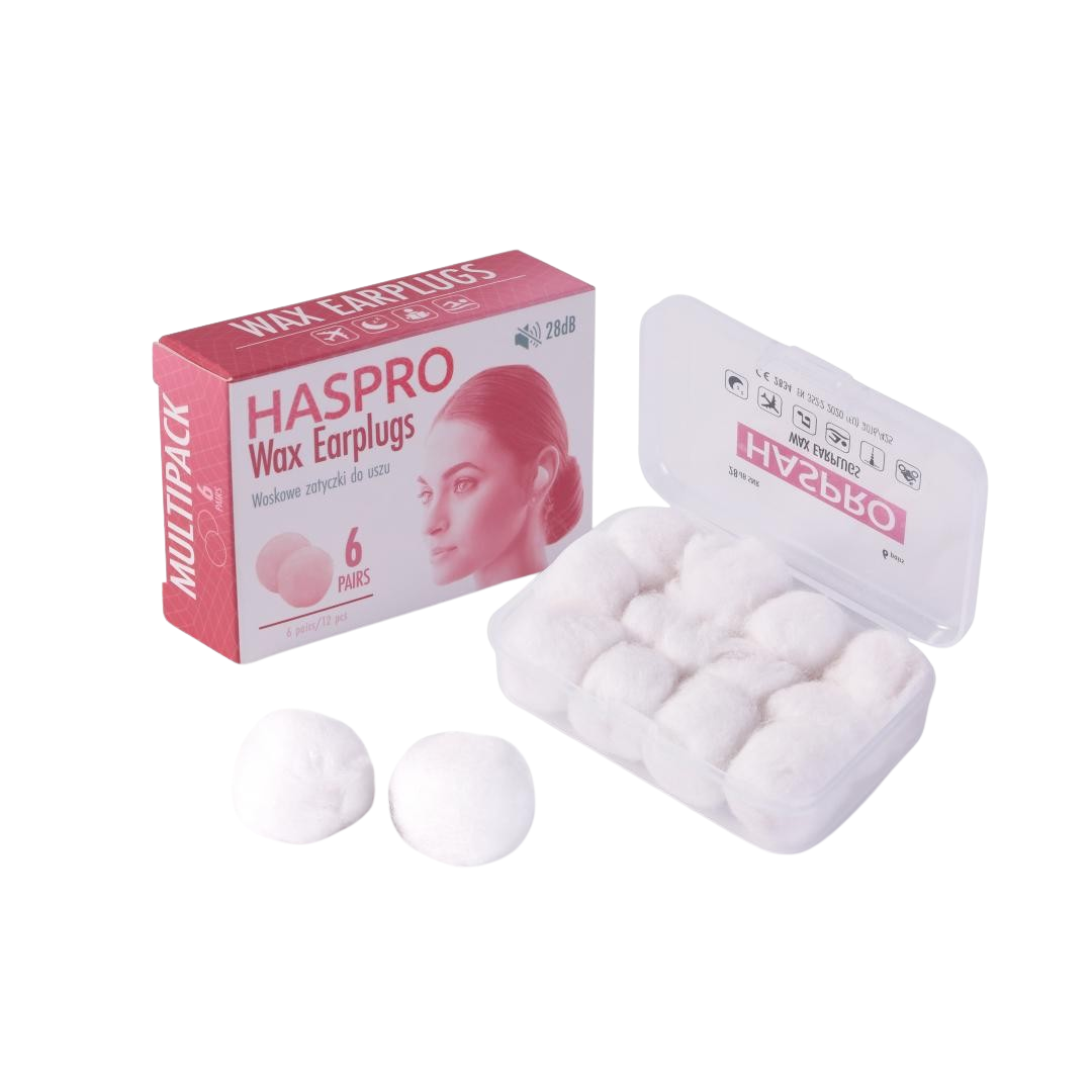 HASPRO Voskové zátky do uší 6 ks