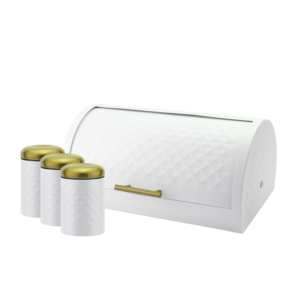 Haus Roland Chlebník + 3 dózy na potraviny, bílý