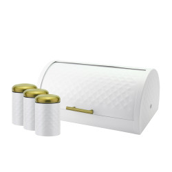 Haus Roland Chlebník + 3 dózy na potraviny, bílý