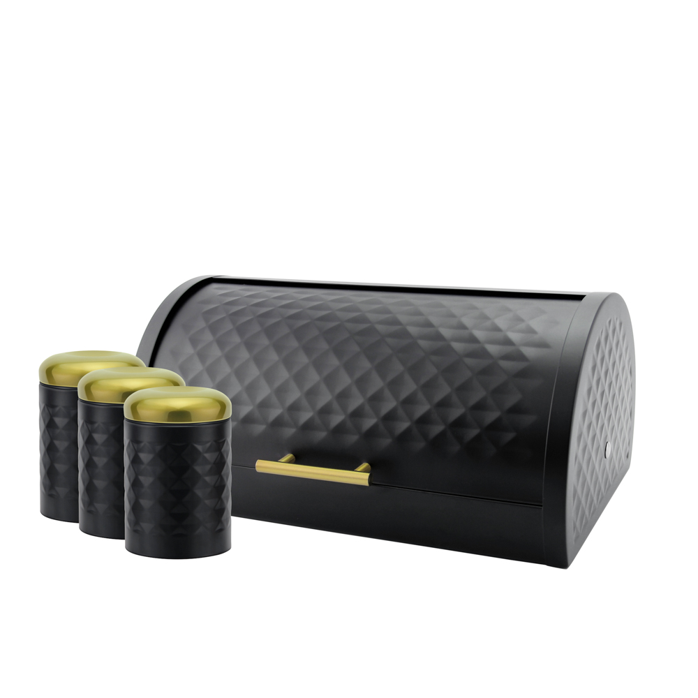 Haus Roland Chlebník + 3 dózy na potraviny, černý