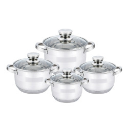 Haus Roland Sada nerezového nádobí 8 ks, kombinace lesku a matu