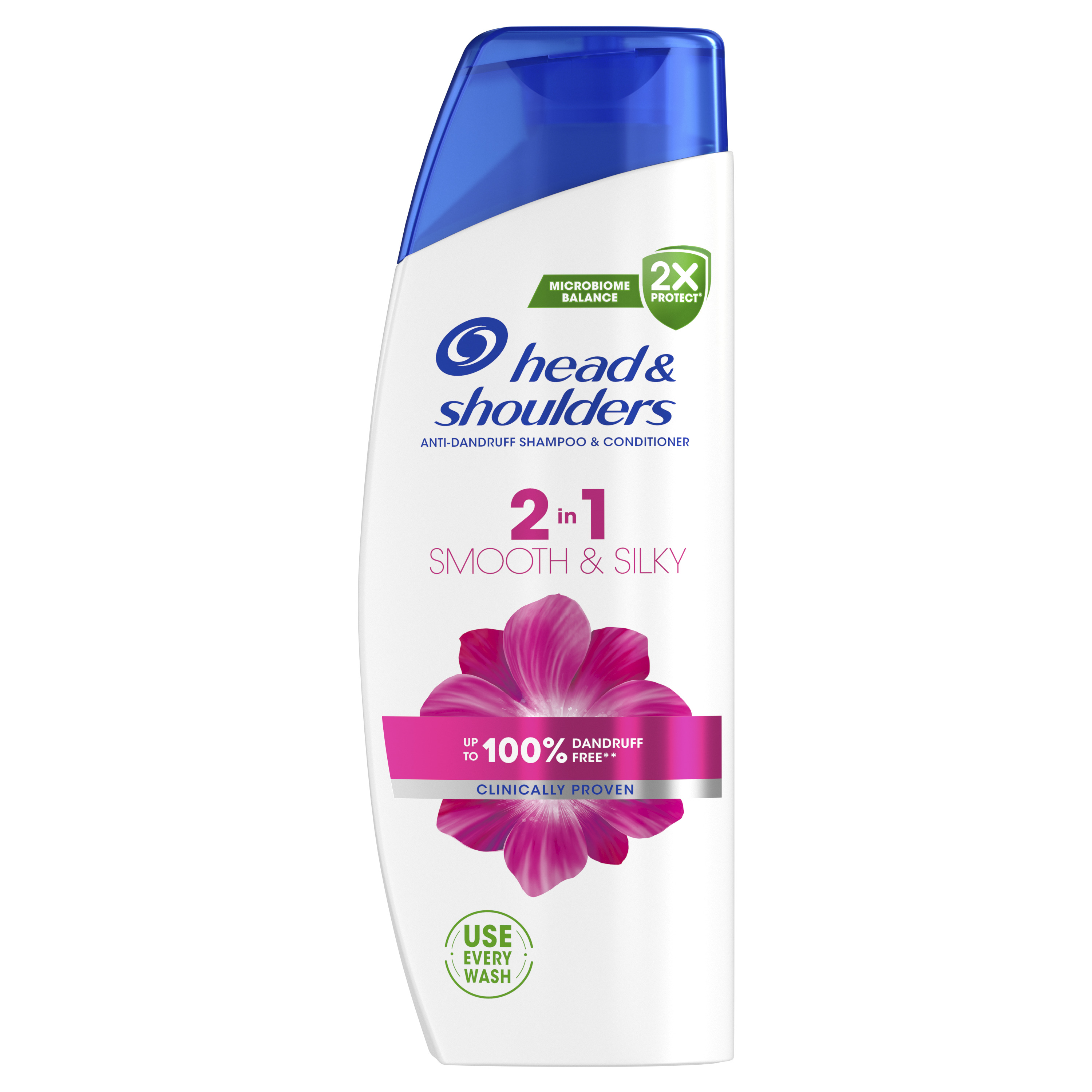 HEAD & SHOULDERS Smooth & Silky 2in1, Šampon proti lupům 330 ml