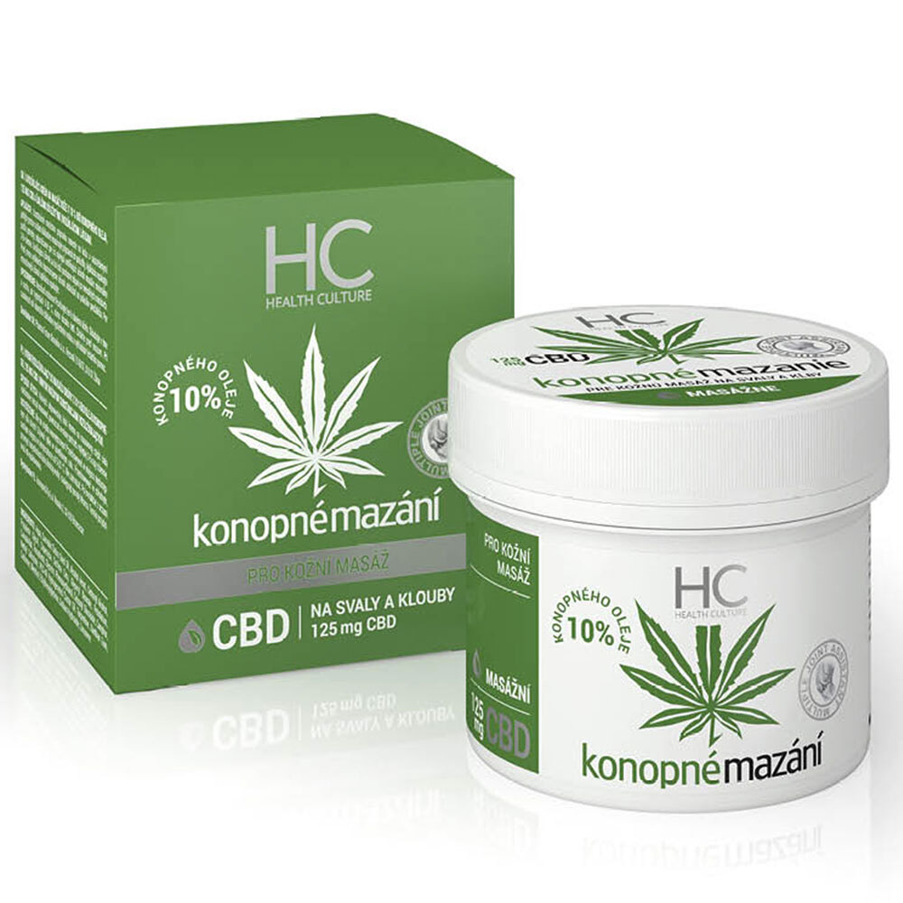 HEALTH CULTURE CBD Konopné mazání 125 ml
