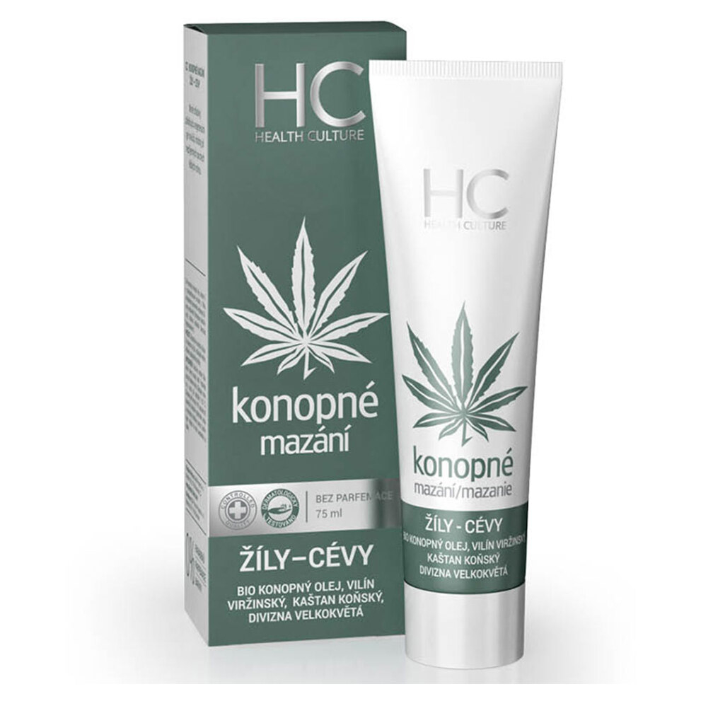 HEALTH CULTURE Konopné mazání žíly a cévy 75 ml
