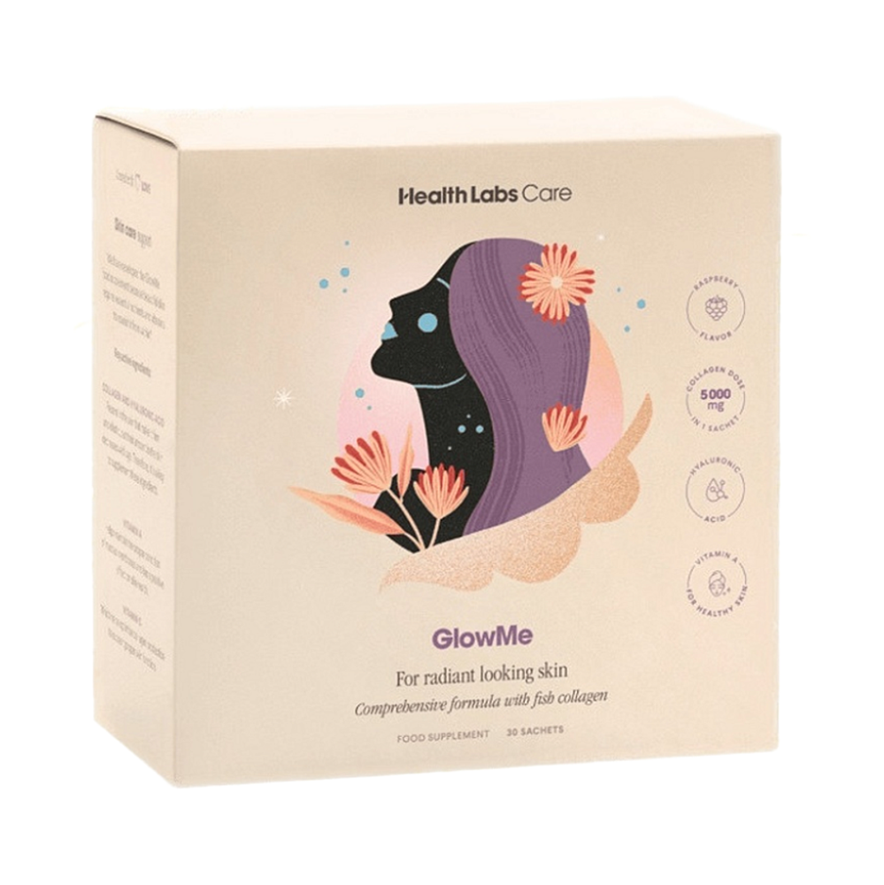 HEALTH LABS CARE GlowMe kolagen 5000 mg malina, 30 dávek