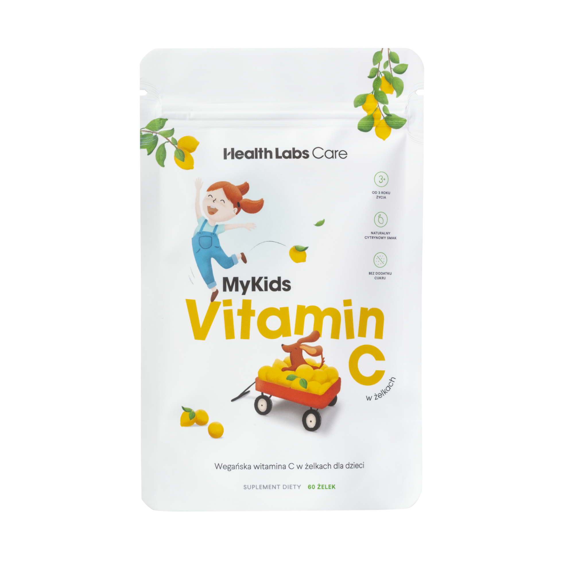 HEALTH LABS CARE My Kids Vitamin C - želé bonbony bez přidaného cukru 60 ks