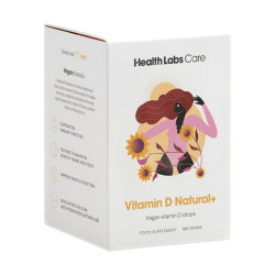 HEALTH LABS CARE Vitamin D3 Natural+ Vegan, 180 dávek