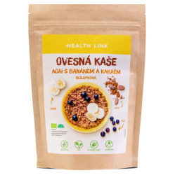 HEALTH LINK Ovesná kaše acaí s banánem a kakaem BIO 300 g