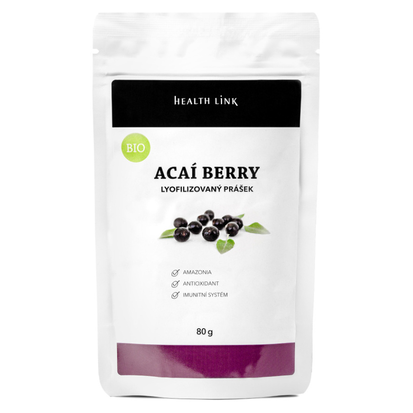 HEALTH LINK Prášek Acai BIO 80 g