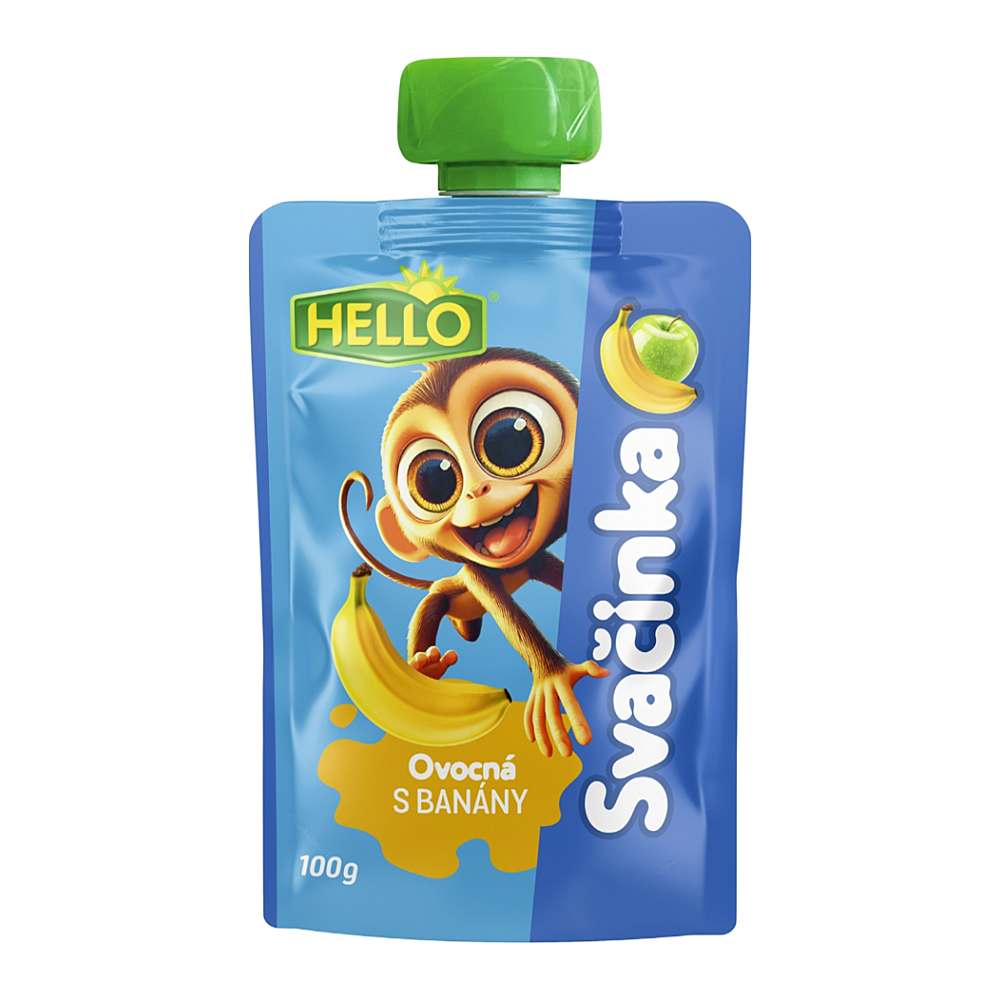 HELLO  OP Kapsička s banánem 100 g x 12 kusů