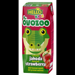 HELLO Ovozoo jahoda 250 ml x 18 kusů