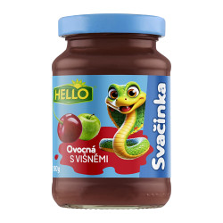 HELLO Přesnídávka s višněmi 190 g x 10 kusů