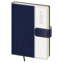 Helma Classic denní diář s magnetem 2027, modrý, A5 14,3 × 20,5 cm