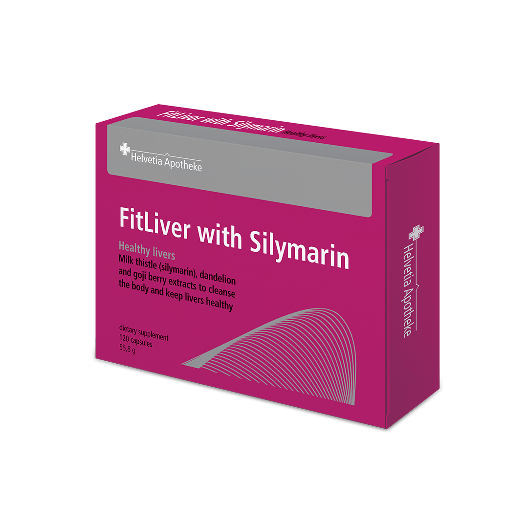 Helvetia Apotheke FitLiver with Silymarin 120 kapslí