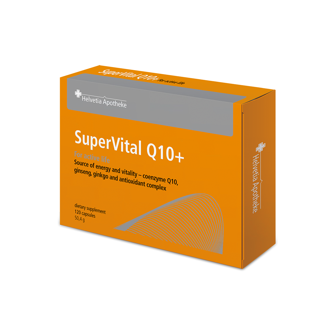 Helvetia Apotheke SuperVital Q10+ 120 kapslí