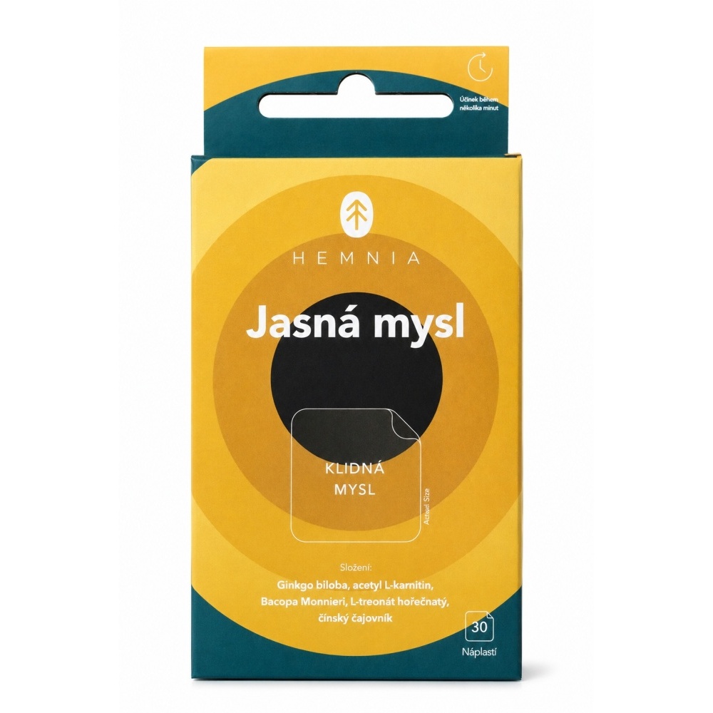 HEMNIA Jasná mysl náplast 30 ks