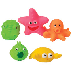 hencztoys Gumové mořské zvířátka do vody - 5ks v balení