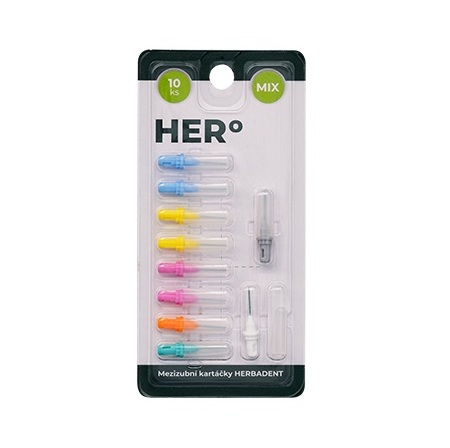 Herbadent HERo Mix náhradní mezizubní kartáčky 10 ks