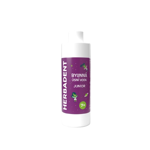HERBADENT JUNIOR Bylinná ústní voda Spearmint, bez fluoridu, 240 ml