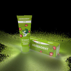 HERBADENT Kids Bylinná zubní pasta jablko 75 g