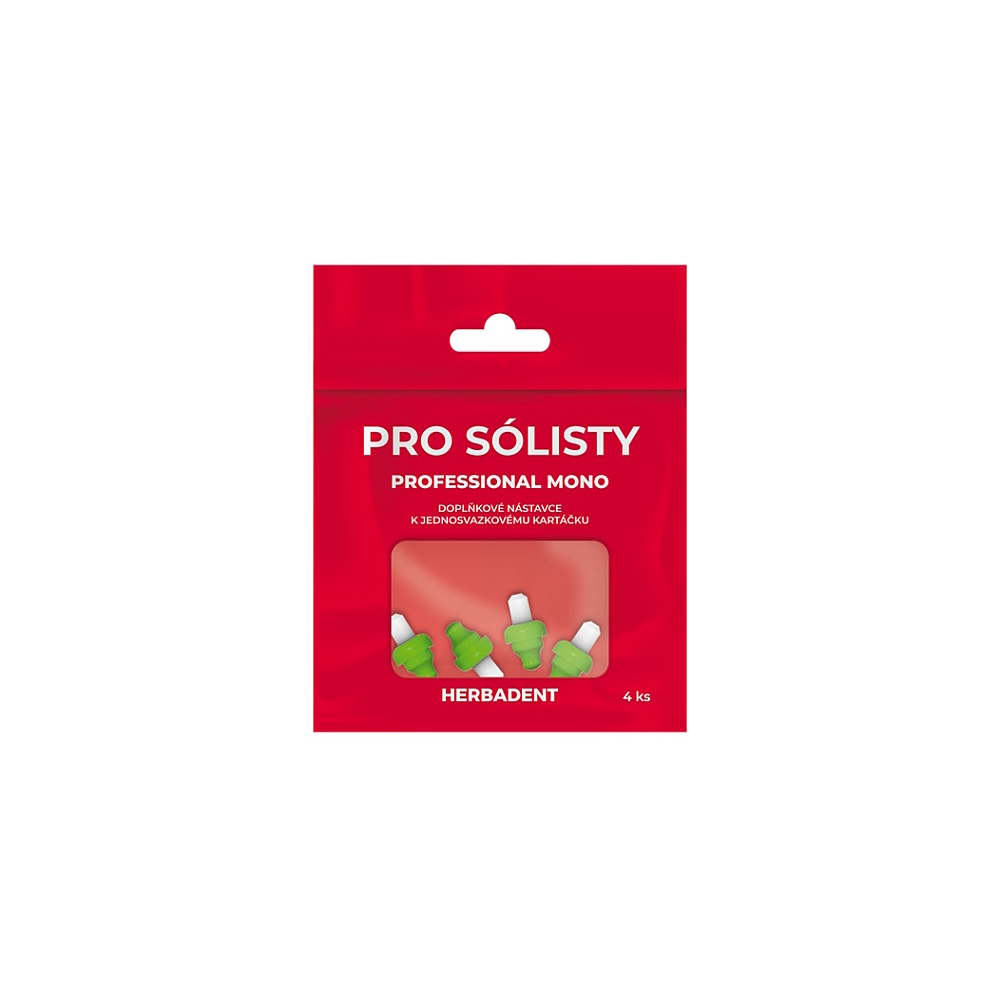 HERBADENT Professional mono náhradní hlavice 4 kusy