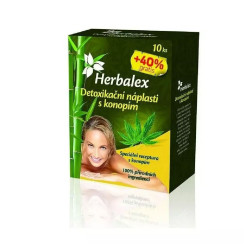 HERBALEX Detoxikační náplast s konopím 10 kusů + 40% gratis