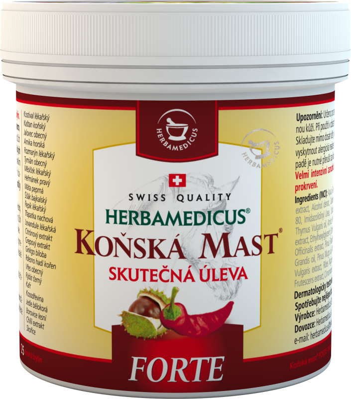 HERBAMEDICUS Koňská mast forte hřejivá 250 ml