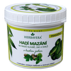 HERBAVERA Hadí mazání s konopím 500 ml