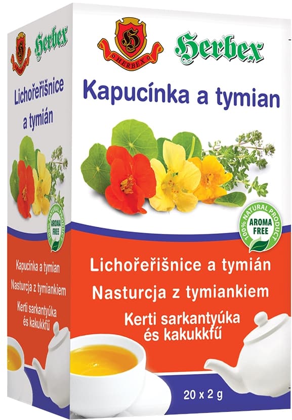 HERBEX Lichořeřišnice a tymián 20 x 2 g
