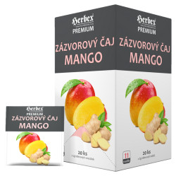 HERBEX Zázvorový čaj mango 20 sáčků