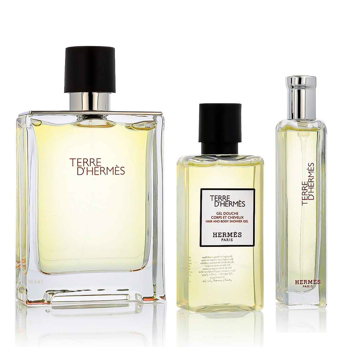 Hermès Terre D' EDT 100 ml + EDT 15 ml + SG na tělo i vlasy 40 ml M (Travel Essentials)