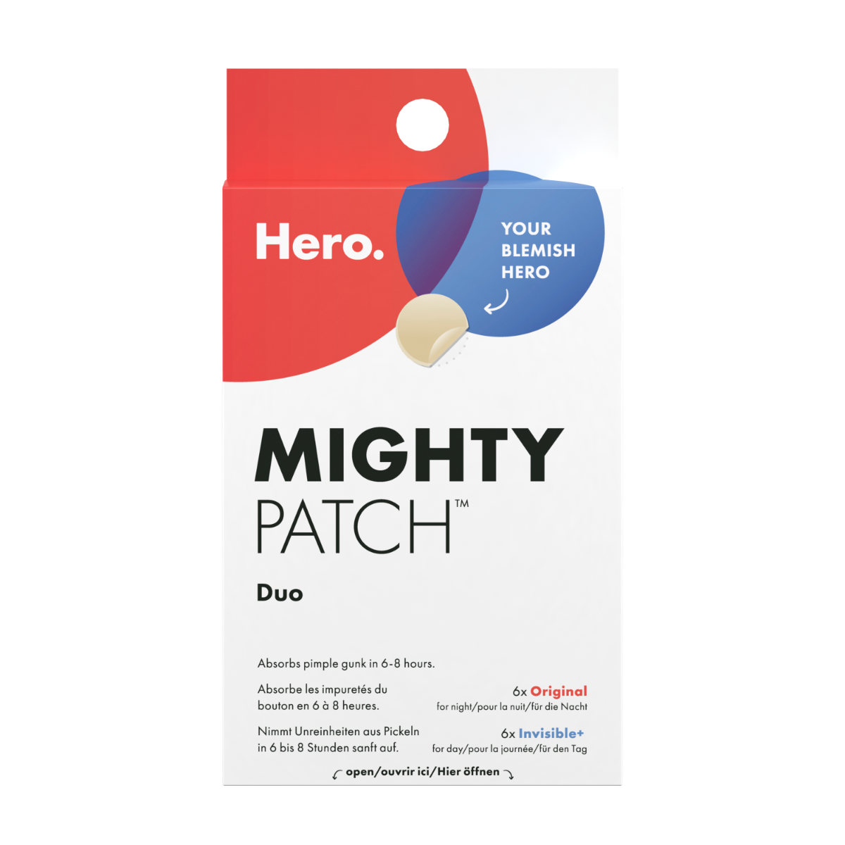 Hero. Mighty Patch Duo Original/Invisible+ náplasti 12 ks