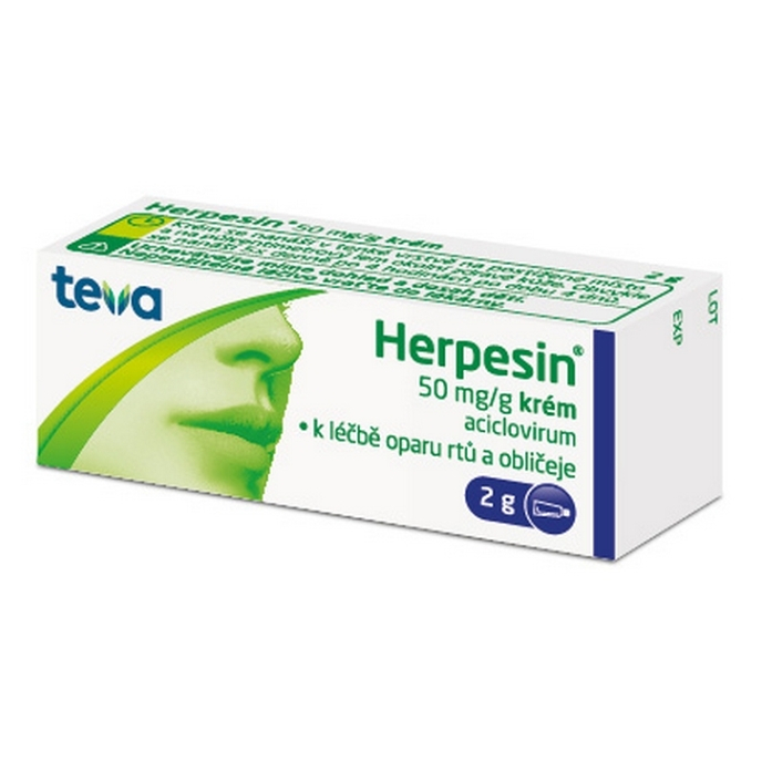 HERPESIN Krém 5 % 2 g