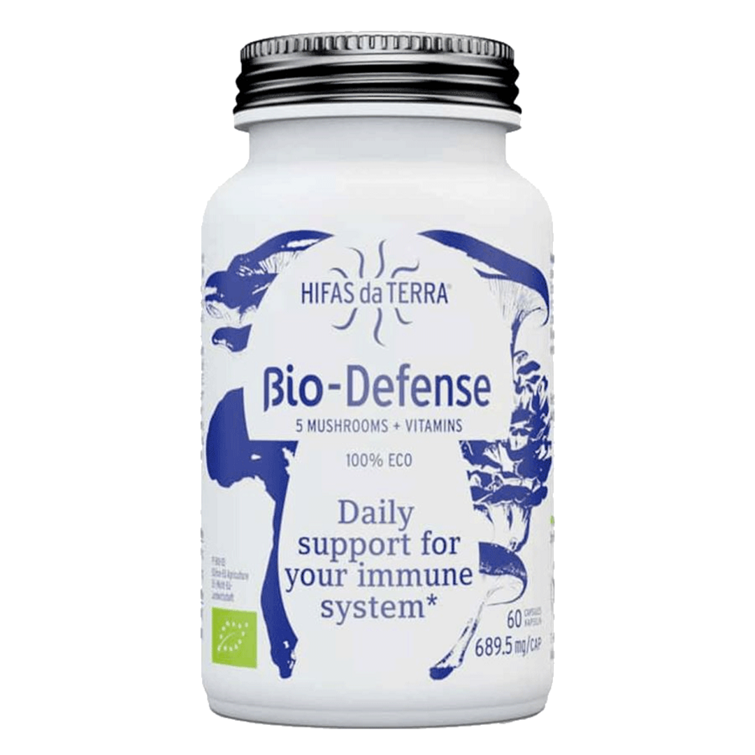 Hifas da Terra Bio-Defense BIO houbový komplex s vitamínem C a D3 - 60 kapslí