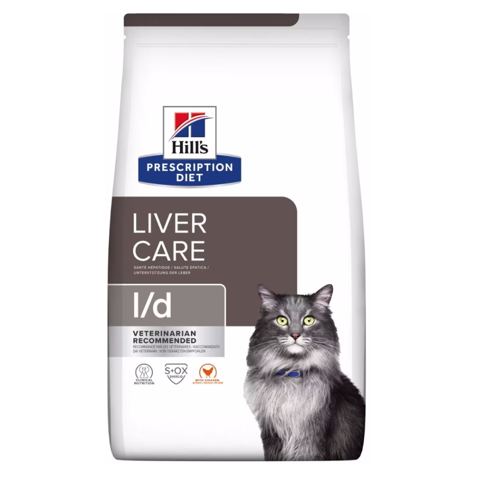 HILL'S Prescription Diet l/d granule pro kočky 1,5 kg