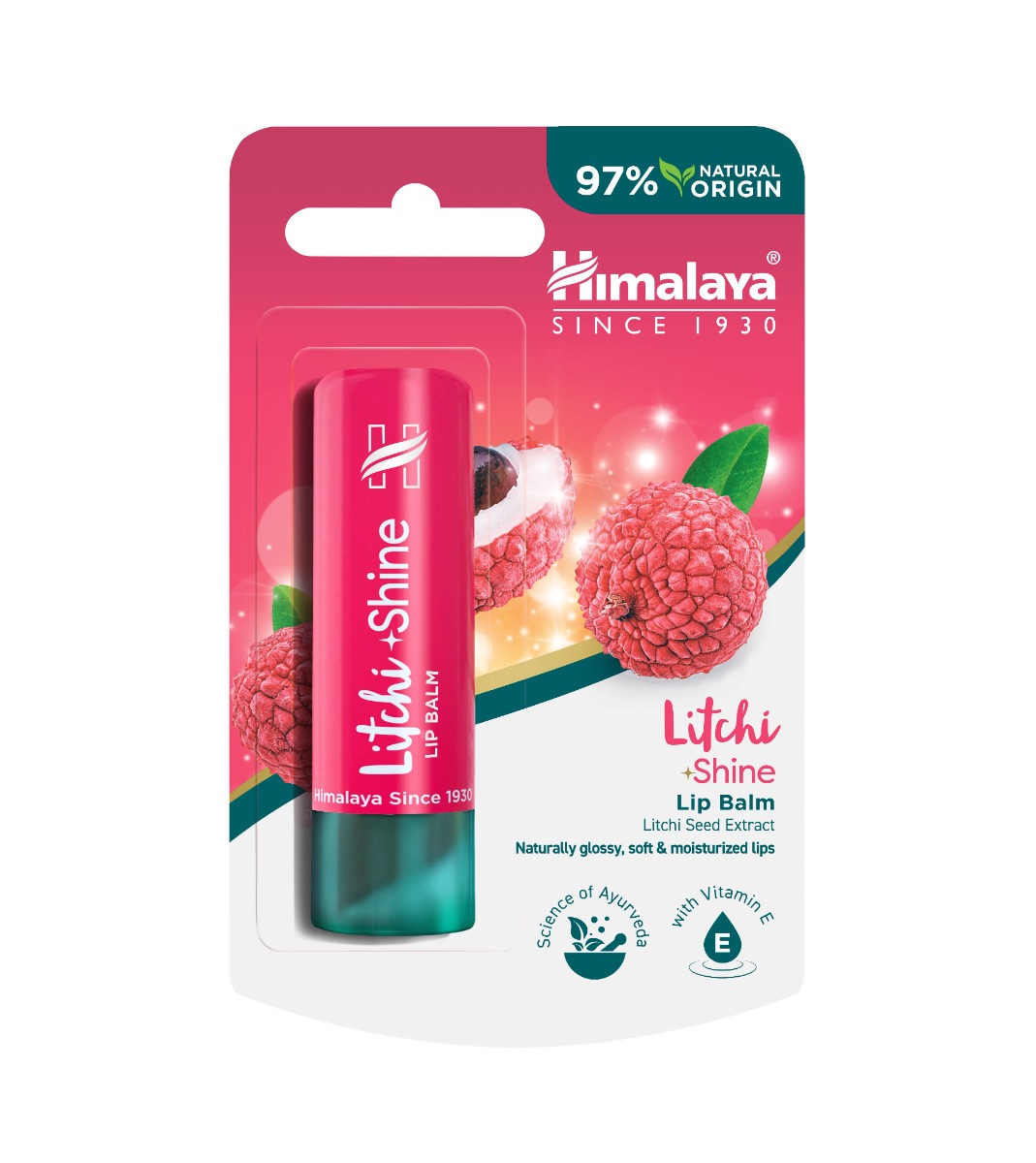 Himalaya Herbals Balzám na rty Litchi Shine 4,5 g