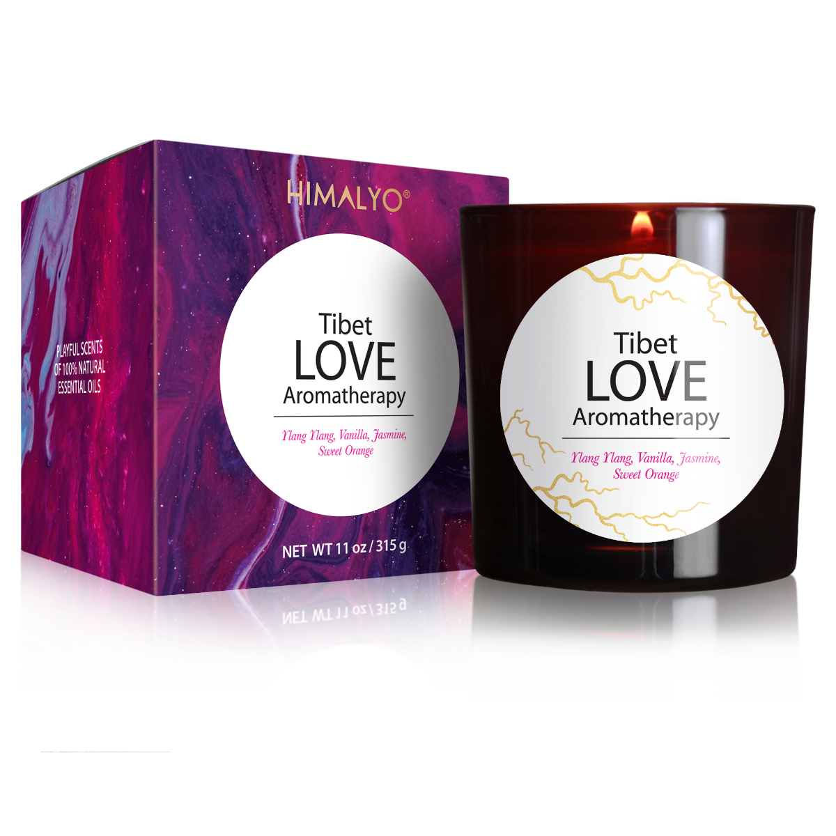 Himalyo Tibet Love Aromatherapy Svíčka 315 g