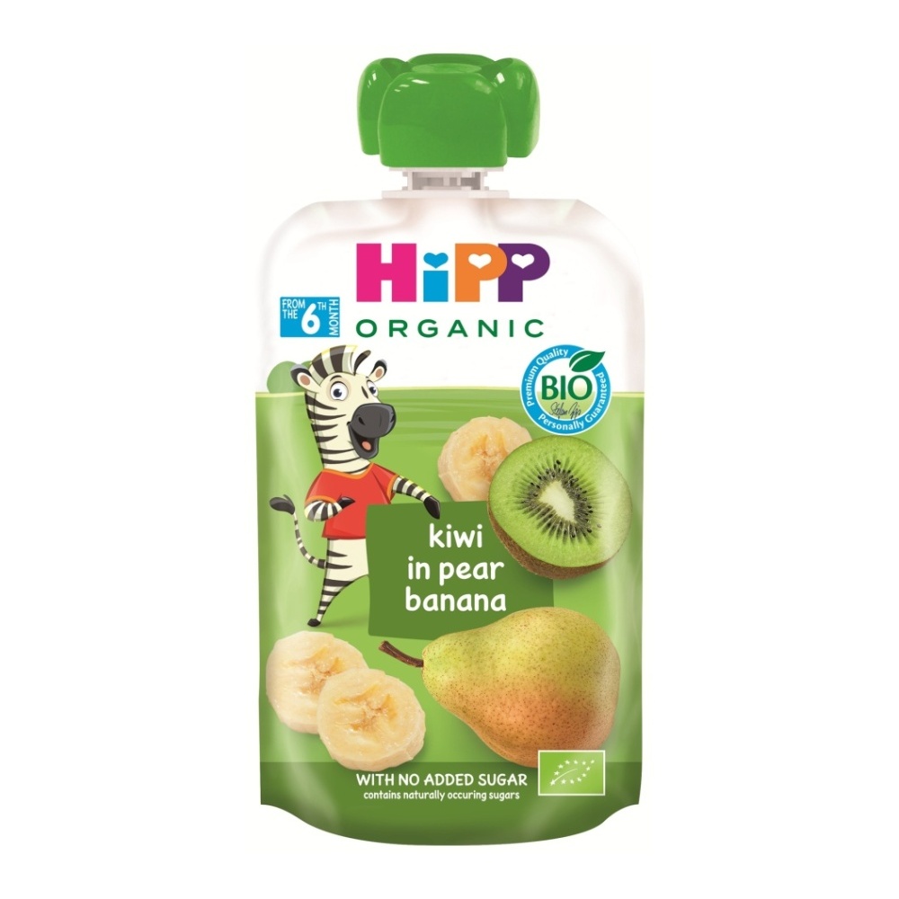 Hipp BIO 100% ovoce hruška-banán-kiwi 100 g