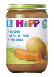 Hipp BIO Brambory, zelenina a hovězí maso 8m+ 220 g