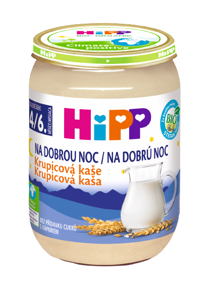 HIPP BIO Kaše na dobrou noc krupicová 190 g