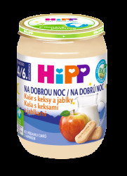 HIPP BIO Kaše na dobrou noc s keksy a jablky 190 g