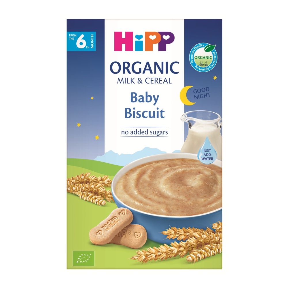 Hipp BIO Mléčná kaše na dobrou noc s dětskými keksy 6m+ 250 g