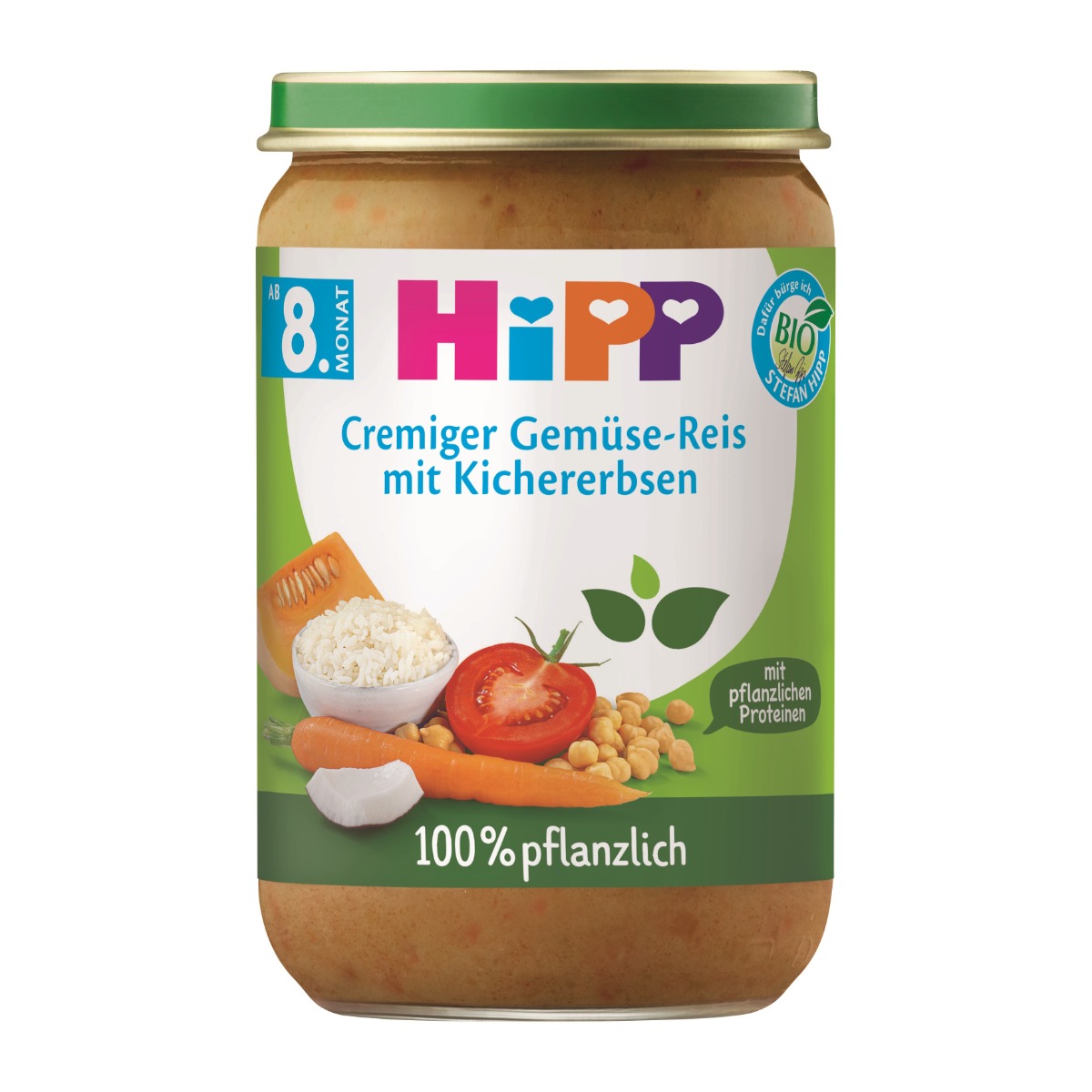 Hipp BIO Zelenina s rýží, cizrnou a hráškovým proteinem 220 g