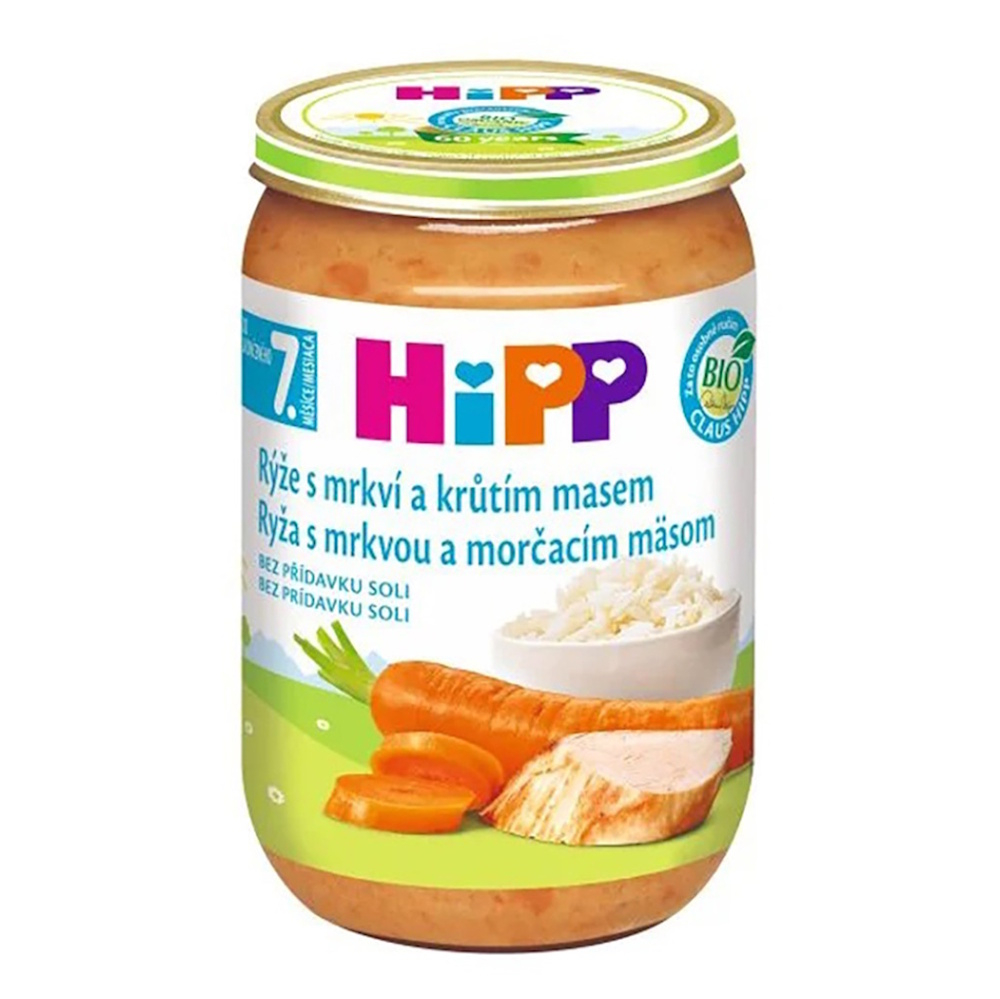 HIPP Junior rýže s karotkou a krůtím masem BIO 220 g