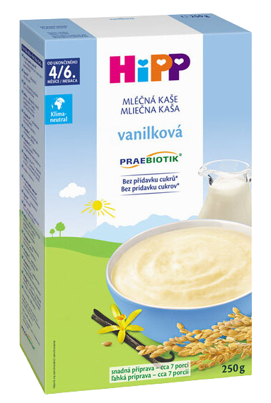 HIPP Mléčná kaše první vanilková 250 g