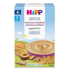 HIPP Praebiotik mléčná kaše vícezrnná se švestkami BIO 250 g