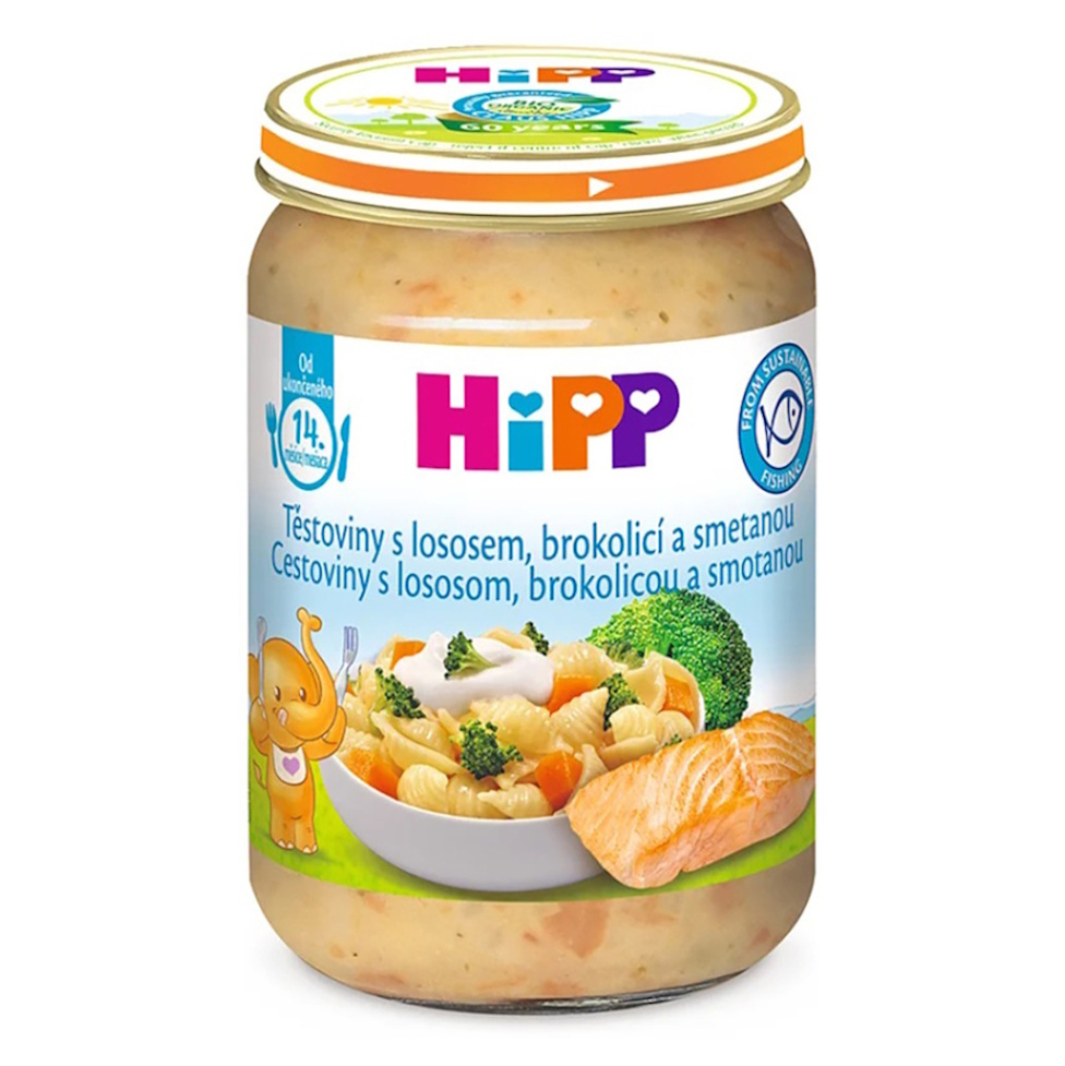 HIPP Těstoviny s brokolicí s lososem a smetanou BIO 250 g