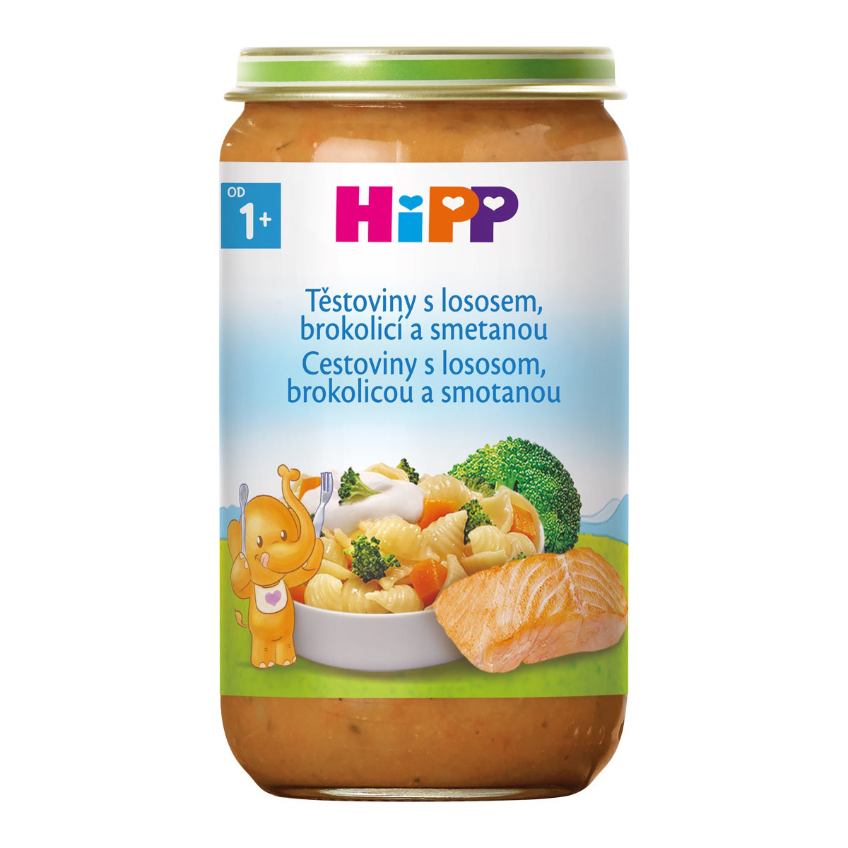 Hipp Těstoviny s lososem, brokolicí a smetanou 250 g